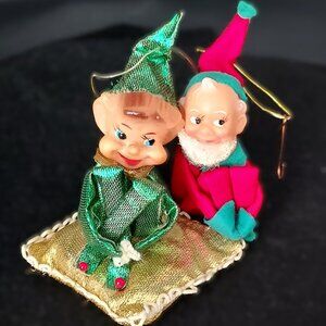 Vintage Two Rare Pixie Elves